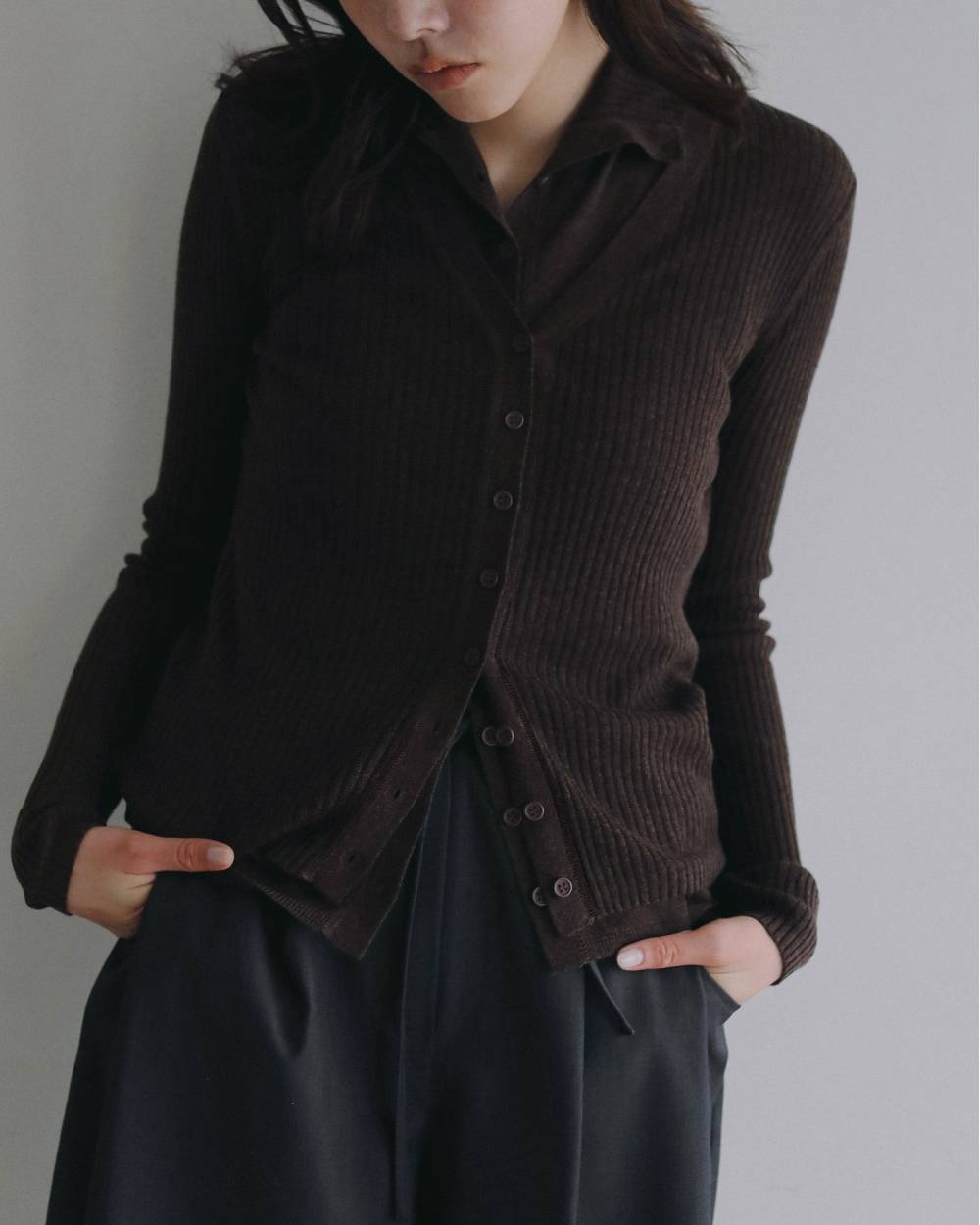 Layered Highneck Knit Layered Highneck Knit,レイヤード ハイネック ニット,62620512,トップス,ニット,レイヤード,ànuke,アンヌーク,lifes,ライフズ,26ss,26fall,26aw