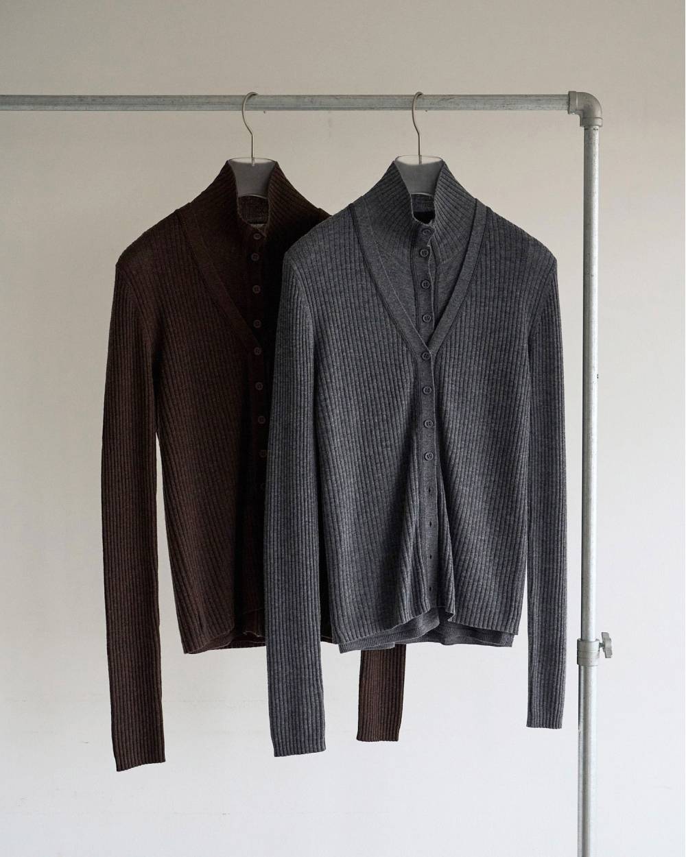 Layered Highneck Knit Layered Highneck Knit,レイヤード ハイネック ニット,62620512,トップス,ニット,レイヤード,ànuke,アンヌーク,lifes,ライフズ,26ss,26fall,26aw