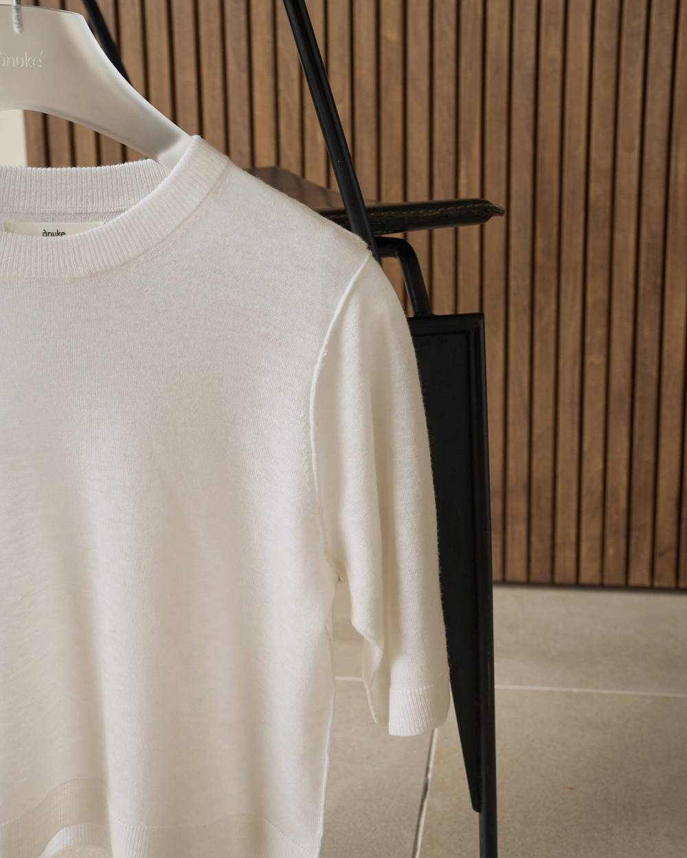 Wool Knit T-shirts Wool Knit T-shirts,ウール ニット Tシャツ,62620518,トップス,ニット,ニットトップス,ウールTシャツ,半袖,ànuke,アンヌーク,lifes,ライフズ,26ss,26fall,26aw