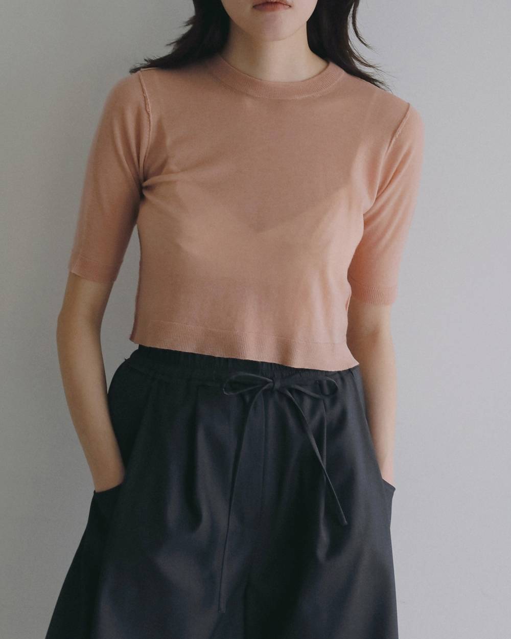 Wool Knit T-shirts Wool Knit T-shirts,ウール ニット Tシャツ,62620518,トップス,ニット,ニットトップス,ウールTシャツ,半袖,ànuke,アンヌーク,lifes,ライフズ,26ss,26fall,26aw