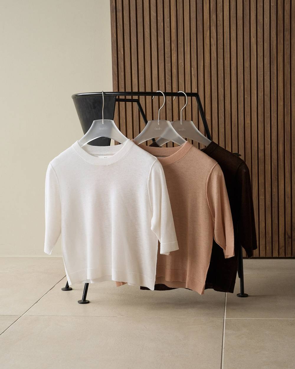 Wool Knit T-shirts Wool Knit T-shirts,ウール ニット Tシャツ,62620518,トップス,ニット,ニットトップス,ウールTシャツ,半袖,ànuke,アンヌーク,lifes,ライフズ,26ss,26fall,26aw