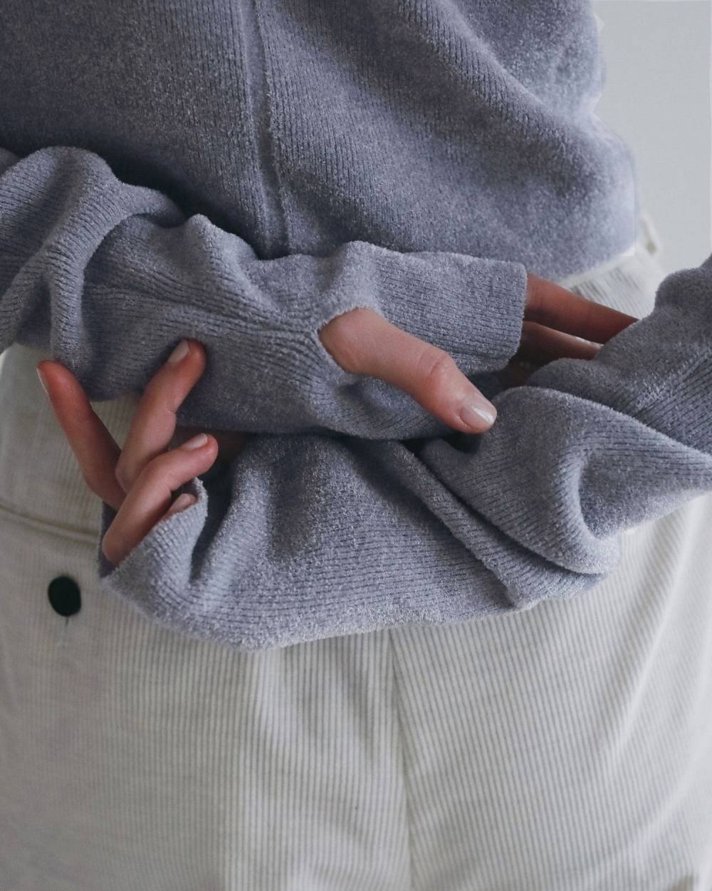 Crewneck Velour Knit Crewneck Velour Knit,クルーネック べロア ニット,62620519,トップス,ニット,ベロア,ニットトップス,ànuke,アンヌーク,lifes,ライフズ,26ss,26fall,26aw