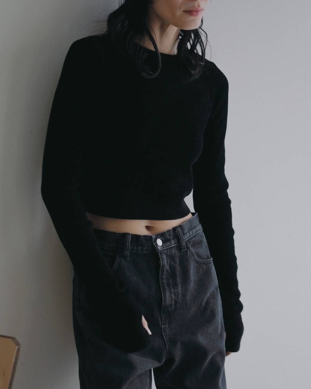 Crewneck Velour Knit Crewneck Velour Knit,クルーネック べロア ニット,62620519,トップス,ニット,ベロア,ニットトップス,ànuke,アンヌーク,lifes,ライフズ,26ss,26fall,26aw
