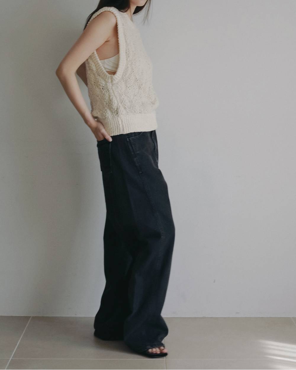 Slub Pattern Vest Slub Pattern Vest,スラブ パターン ベスト,62620526,トップス,ベスト,ニットベスト,ànuke,アンヌーク,lifes,ライフズ,26ss,26fall,26aw