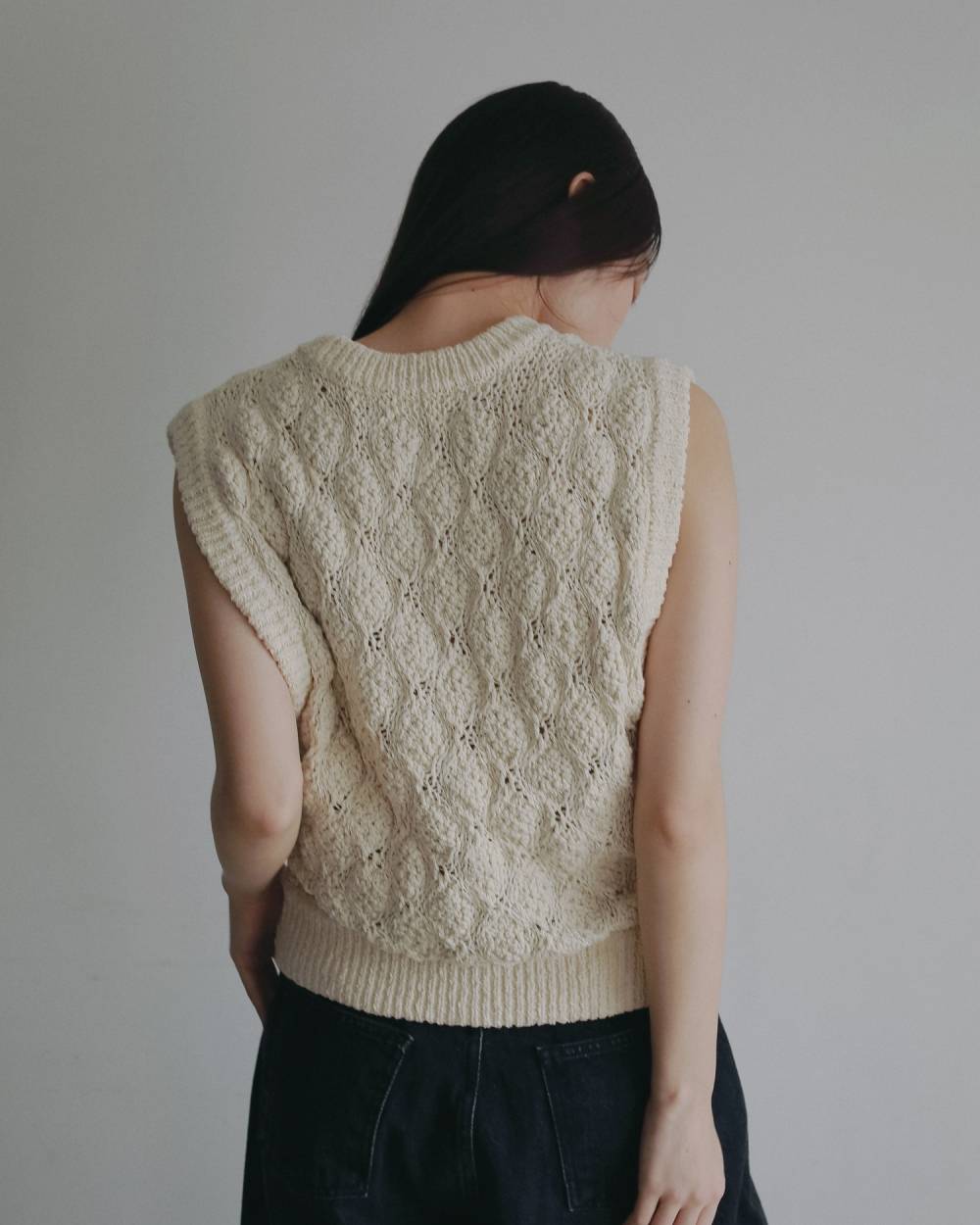 Slub Pattern Vest Slub Pattern Vest,スラブ パターン ベスト,62620526,トップス,ベスト,ニットベスト,ànuke,アンヌーク,lifes,ライフズ,26ss,26fall,26aw