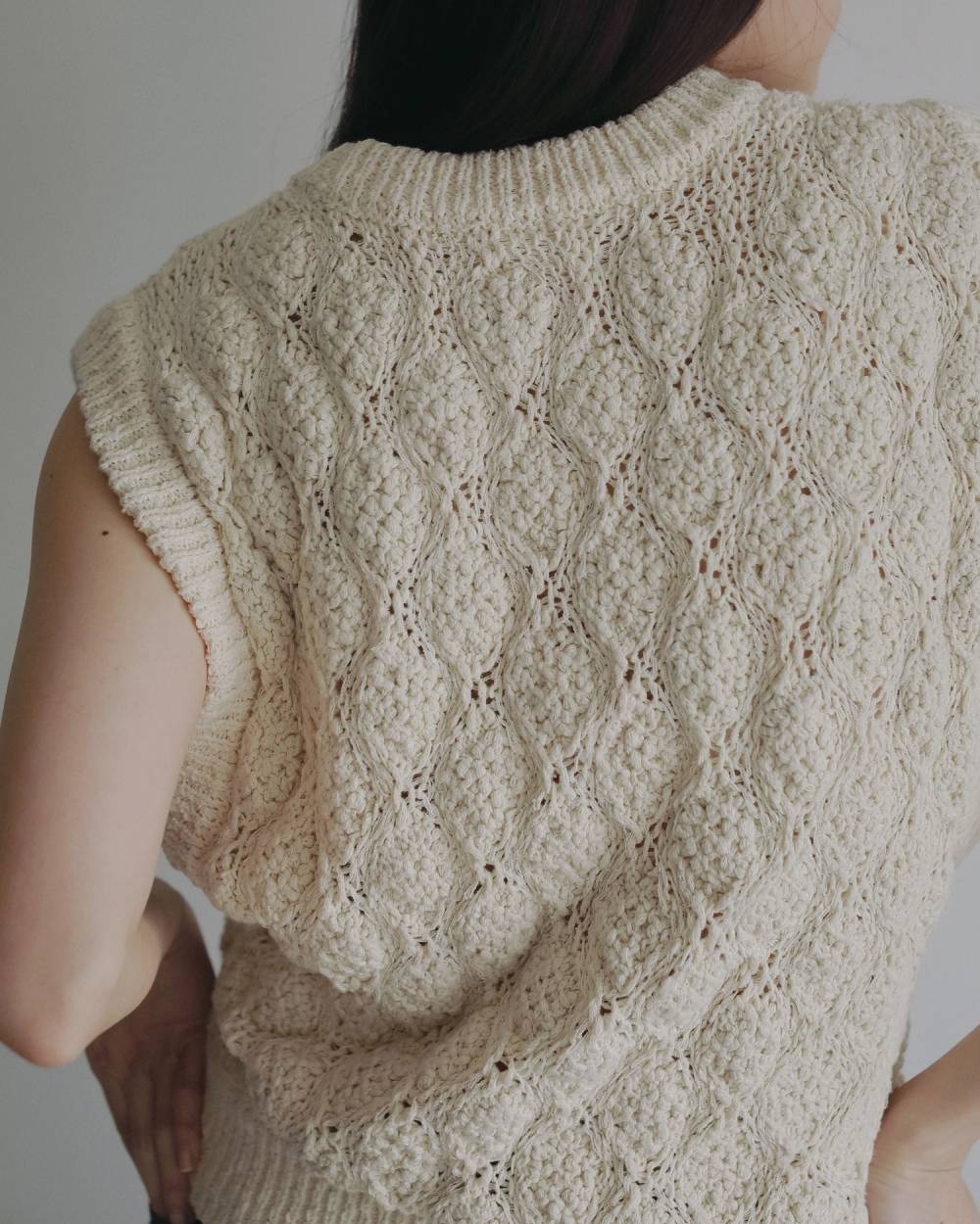 Slub Pattern Vest Slub Pattern Vest,スラブ パターン ベスト,62620526,トップス,ベスト,ニットベスト,ànuke,アンヌーク,lifes,ライフズ,26ss,26fall,26aw