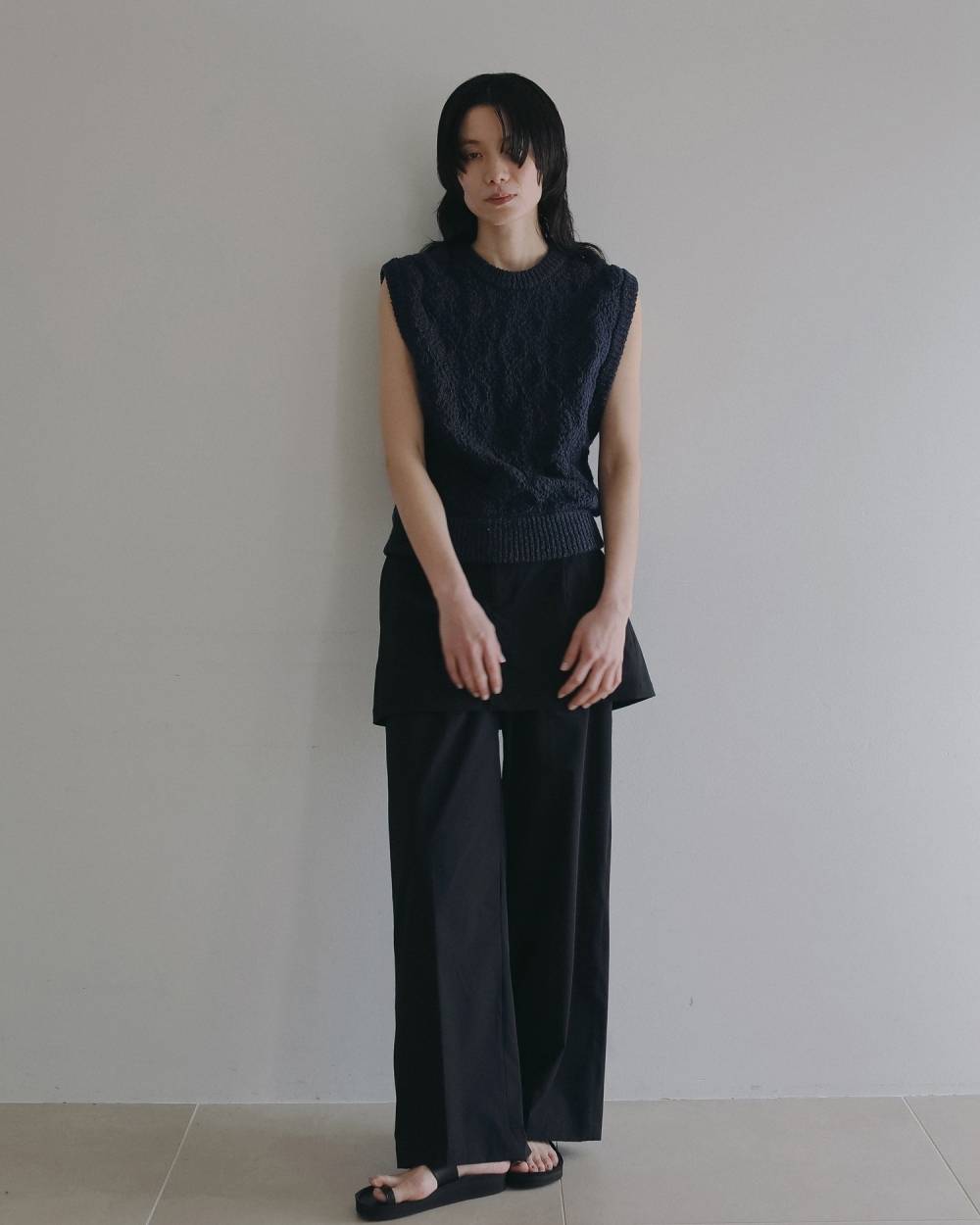 Slub Pattern Vest Slub Pattern Vest,スラブ パターン ベスト,62620526,トップス,ベスト,ニットベスト,ànuke,アンヌーク,lifes,ライフズ,26ss,26fall,26aw