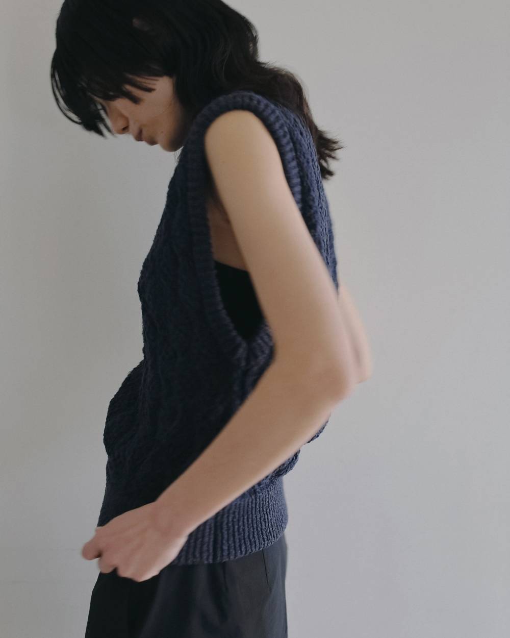 Slub Pattern Vest Slub Pattern Vest,スラブ パターン ベスト,62620526,トップス,ベスト,ニットベスト,ànuke,アンヌーク,lifes,ライフズ,26ss,26fall,26aw