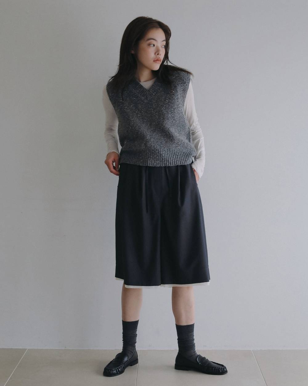 Nep Knit Vest Nep Knit Vest,ネップ ニット ベスト,62620529,トップス,ニット,ベスト,ニットベスト,ànuke,アンヌーク,lifes,ライフズ,26ss,26fall,26aw