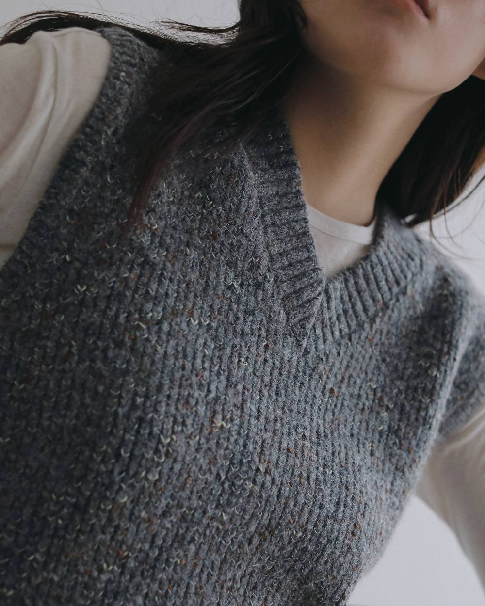 Nep Knit Vest Nep Knit Vest,ネップ ニット ベスト,62620529,トップス,ニット,ベスト,ニットベスト,ànuke,アンヌーク,lifes,ライフズ,26ss,26fall,26aw