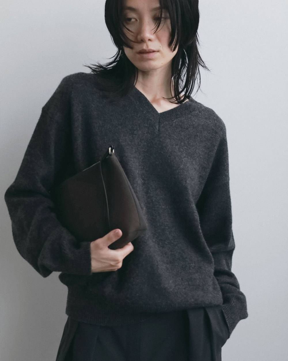 Wool Vneck Knit Wool Vneck Knit,ウール Vネック ニット,62620530,トップス,ニット,ニットトップス,ànuke,アンヌーク,lifes,ライフズ,26fall,26aw