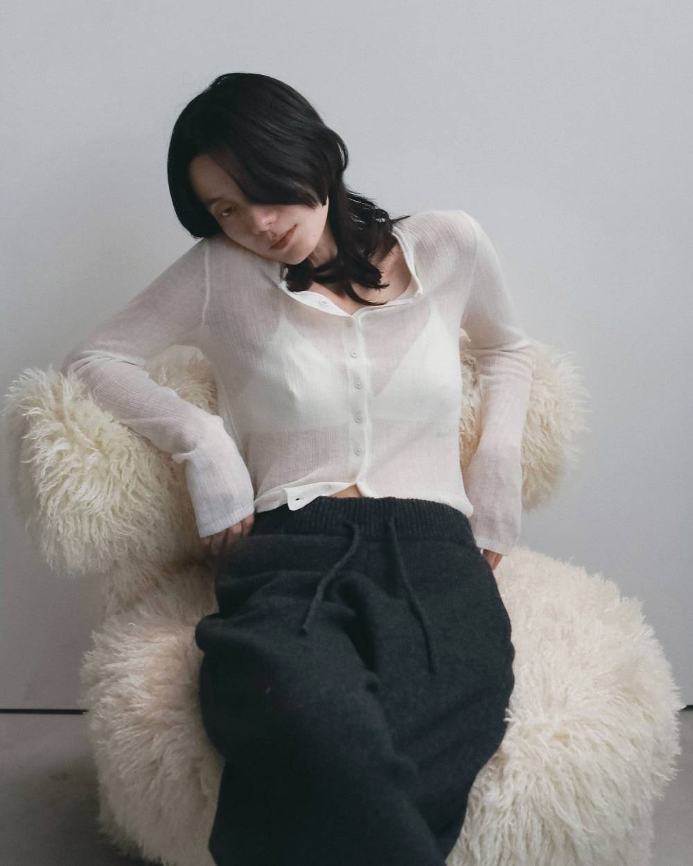 Layered Crewneck Cardigan Layered Crewneck Cardigan,レイヤードクルーネックカーディガン,62620531,カーディガン,カーデ,トップス,ニット,ànuke,アンヌーク,lifes,ライフズ,26fall,26aw