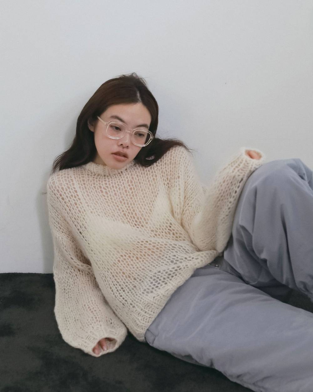 Lowgauge Mohair Knit Lowgauge Mohair Knit,ローゲージ モヘア ニット,62620533,ニット,トップス,モヘアニット,ànuke,アンヌーク,lifes,ライフズ,26fall,26aw