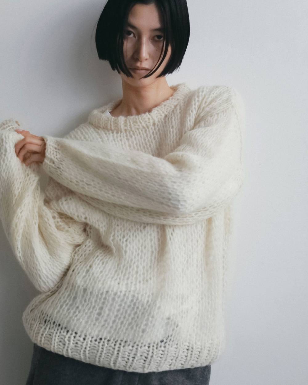Lowgauge Mohair Knit Lowgauge Mohair Knit,ローゲージ モヘア ニット,62620533,ニット,トップス,モヘアニット,ànuke,アンヌーク,lifes,ライフズ,26fall,26aw