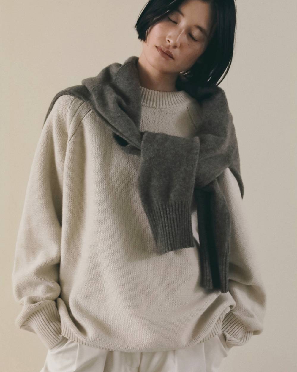 Wool Crewneck Tops Wool Crewneck Tops,ウール クルーネック トップス,62620535,トップス,ニット,ニットトップス,ウール,ànuke,アンヌーク,lifes,ライフズ,26fall,26aw