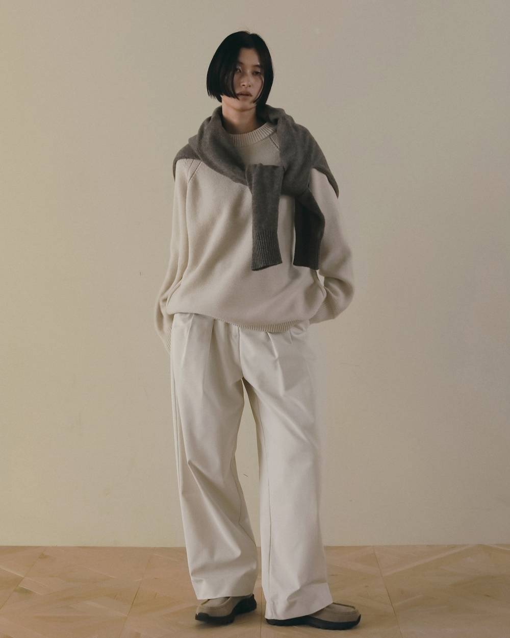Wool Crewneck Tops Wool Crewneck Tops,ウール クルーネック トップス,62620535,トップス,ニット,ニットトップス,ウール,ànuke,アンヌーク,lifes,ライフズ,26fall,26aw