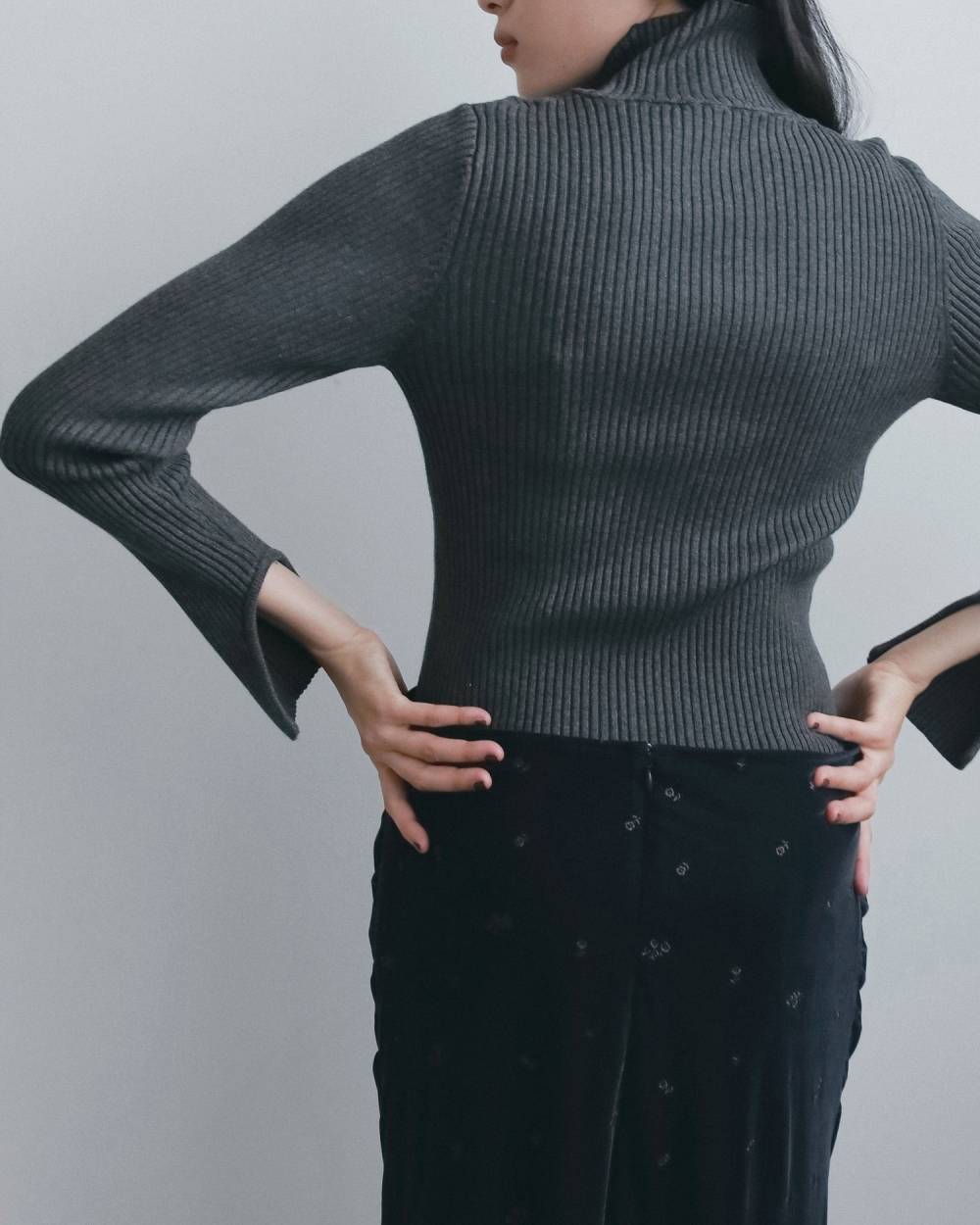 Slit Turtle Knit Slit Turtle Knit,スリット タートル ニット,62620539,ニット,トップス,タートルニットトップス,ànuke,アンヌーク,lifes,ライフズ,26fall,26aw