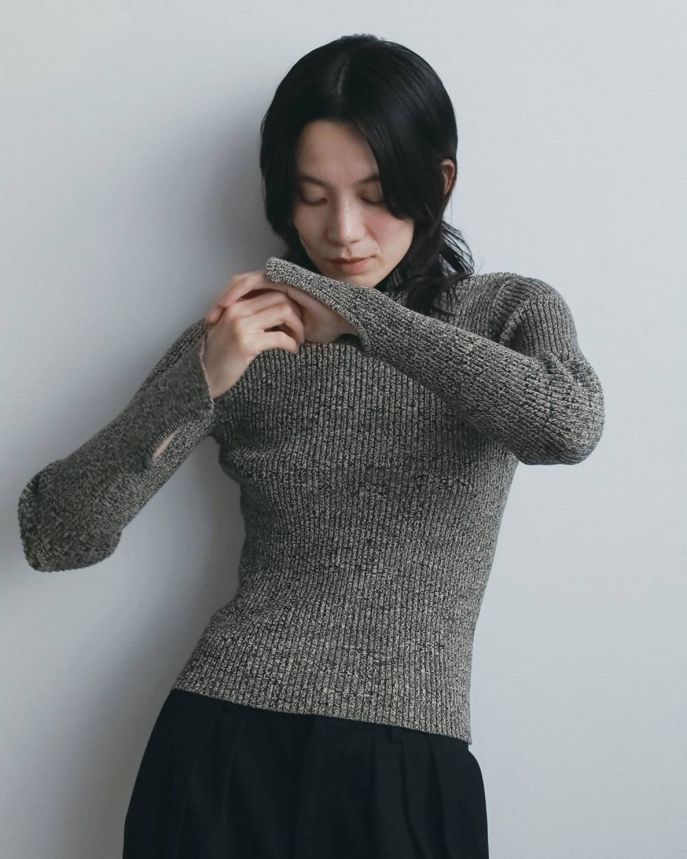 Slit Turtle Knit Slit Turtle Knit,スリット タートル ニット,62620539,ニット,トップス,タートルニットトップス,ànuke,アンヌーク,lifes,ライフズ,26fall,26aw