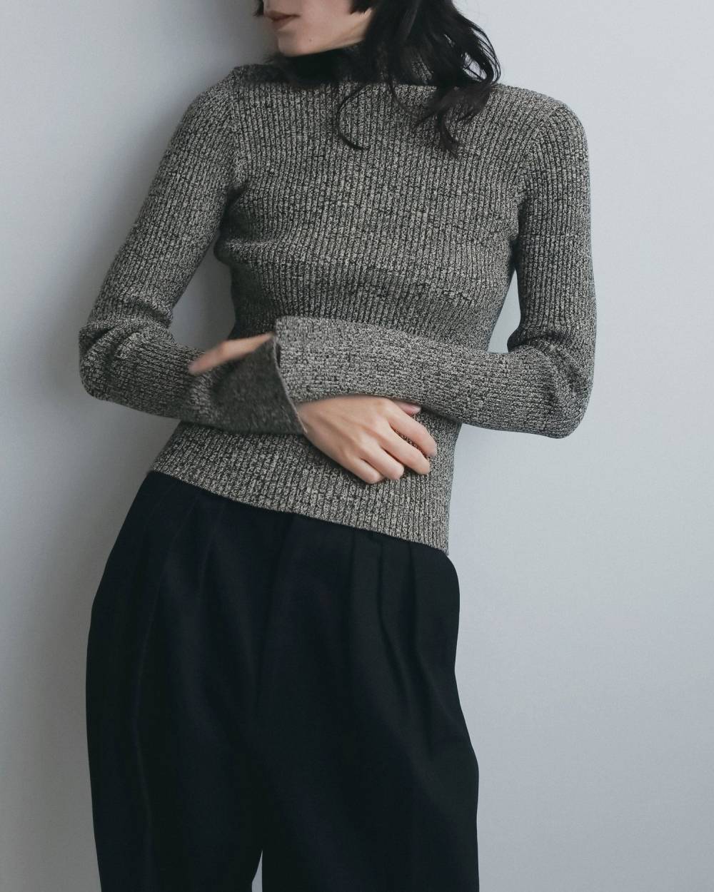 Slit Turtle Knit Slit Turtle Knit,スリット タートル ニット,62620539,ニット,トップス,タートルニットトップス,ànuke,アンヌーク,lifes,ライフズ,26fall,26aw