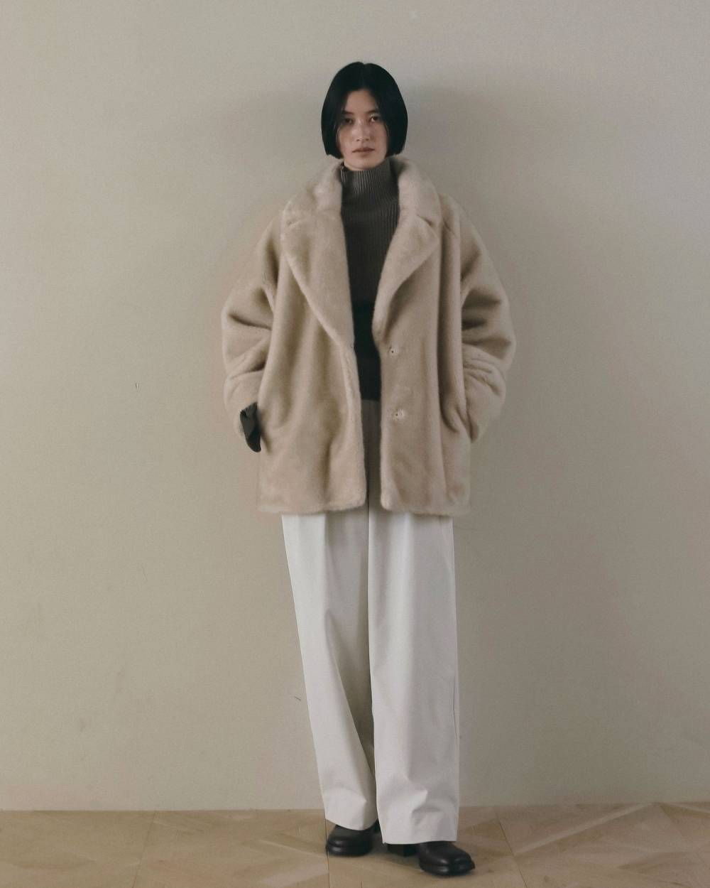 Slit Turtle Knit Slit Turtle Knit,スリット タートル ニット,62620539,ニット,トップス,タートルニットトップス,ànuke,アンヌーク,lifes,ライフズ,26fall,26aw