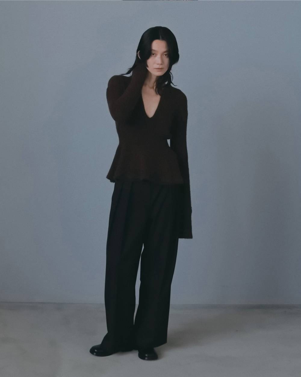 Keyneck Peplum Knit Keyneck Peplum Knit,キーネック ペプラム ニット,62620540,ニット,トップス,ニットトップス,ànuke,アンヌーク,lifes,ライフズ,26fall,26aw