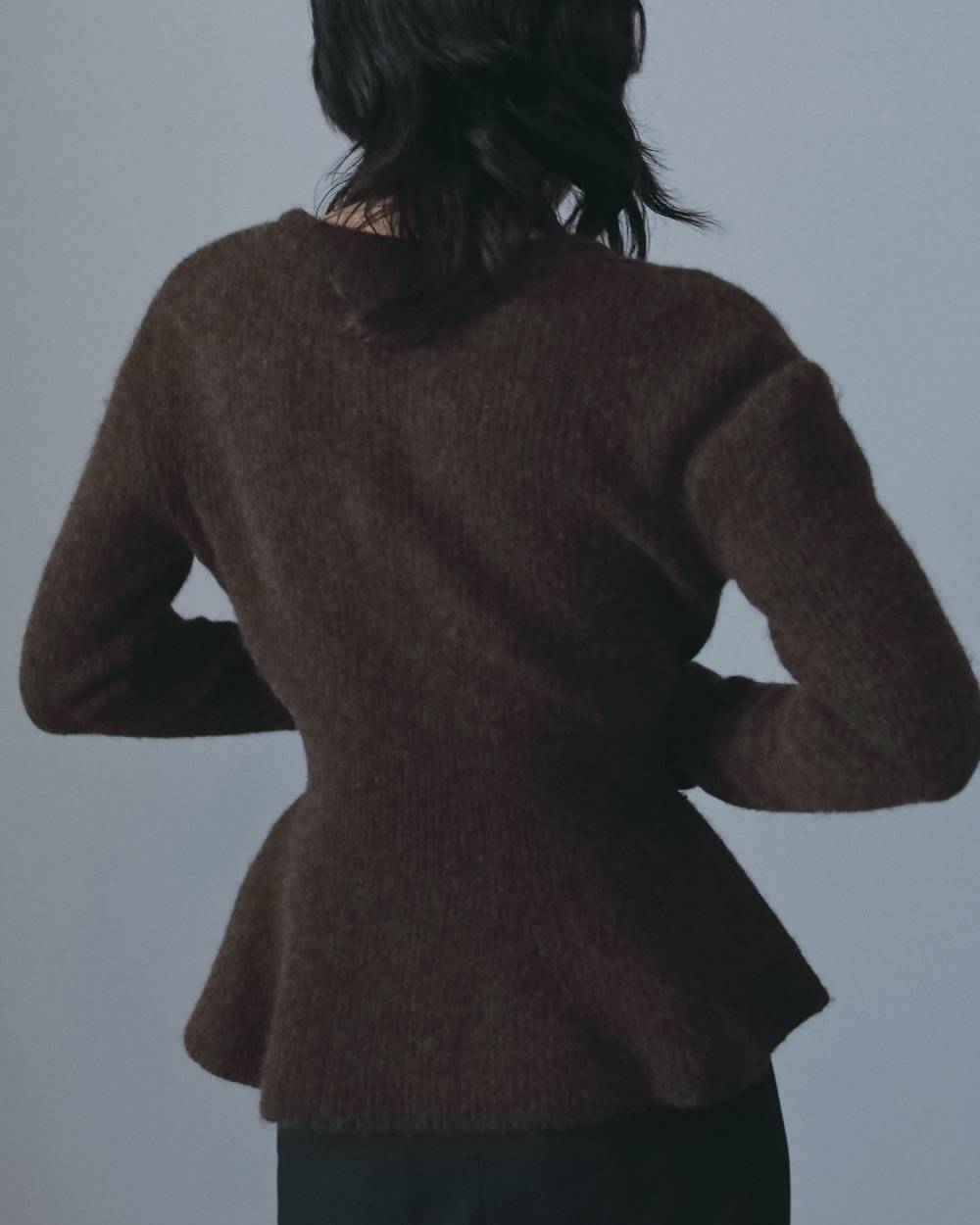 Keyneck Peplum Knit Keyneck Peplum Knit,キーネック ペプラム ニット,62620540,ニット,トップス,ニットトップス,ànuke,アンヌーク,lifes,ライフズ,26fall,26aw