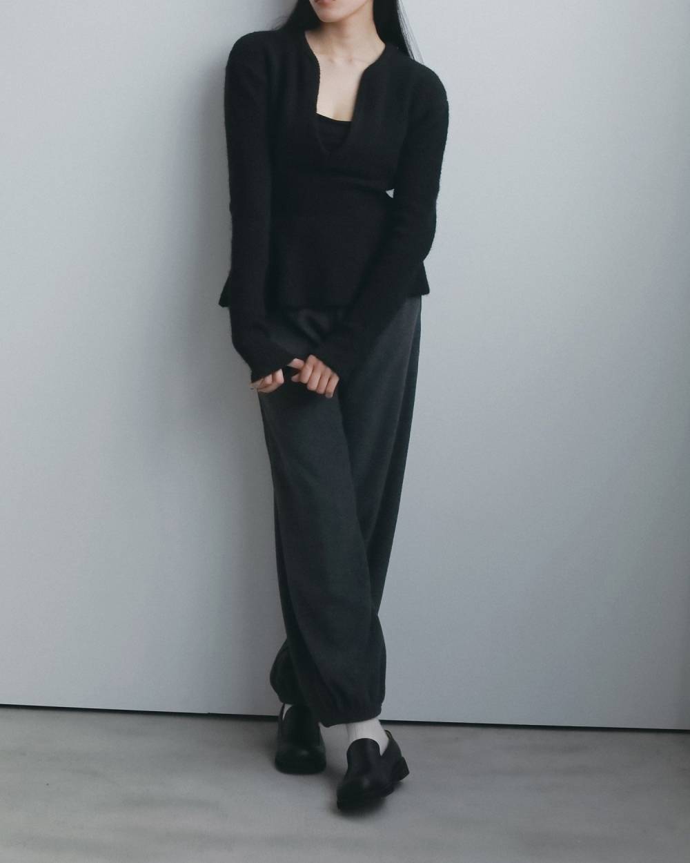 Keyneck Peplum Knit Keyneck Peplum Knit,キーネック ペプラム ニット,62620540,ニット,トップス,ニットトップス,ànuke,アンヌーク,lifes,ライフズ,26fall,26aw