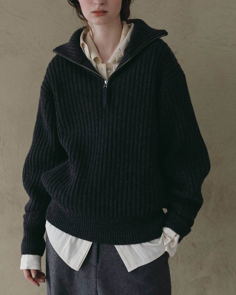 Over Knit Shirts Over Knit Shirts,オーバー ニット シャツ,62620542,シャツ,ニットシャツ,ニット,トップス,オーバーサイズ,ànuke,アンヌーク,lifes,ライフズ,26fall,26aw