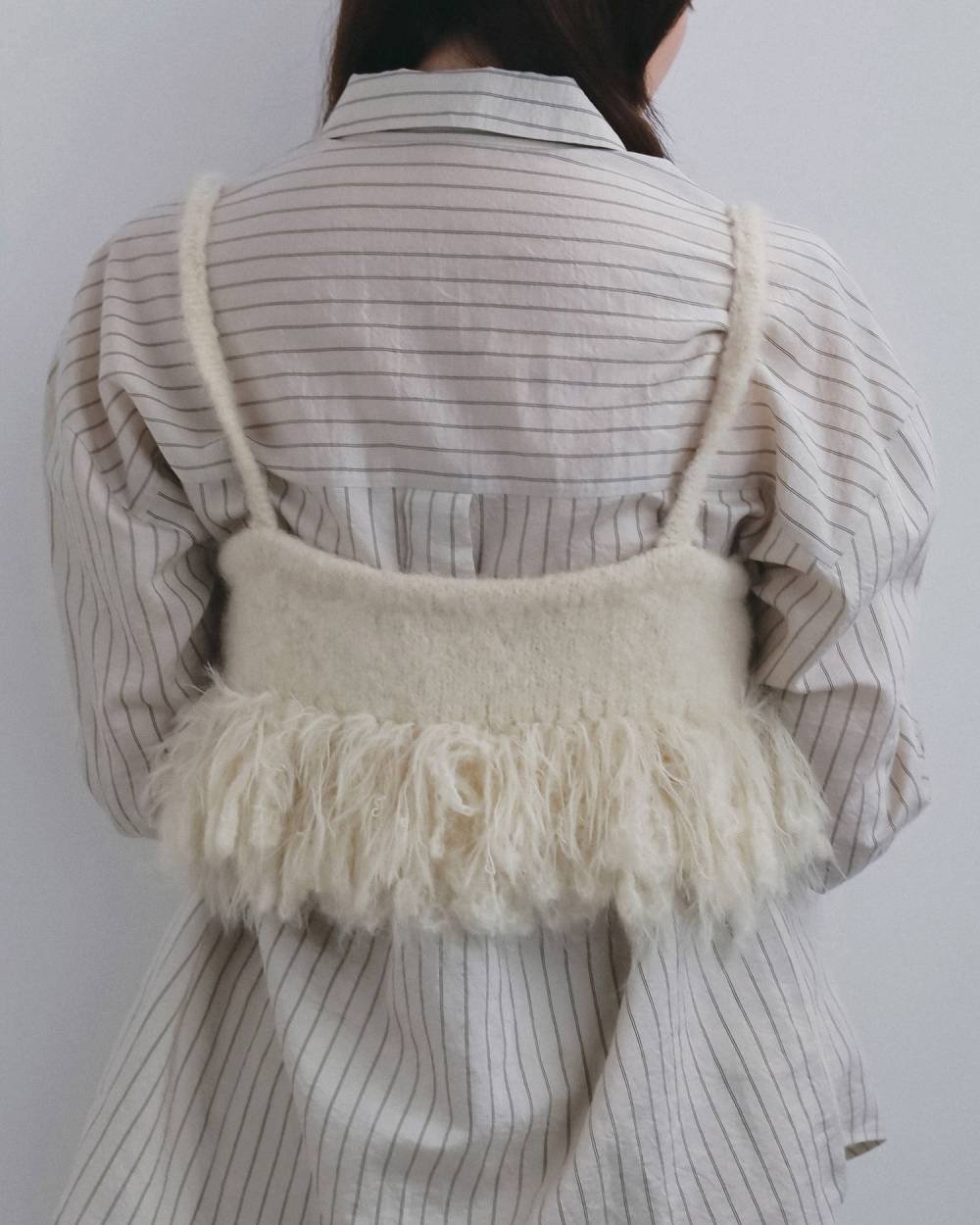 Fringe Bustier Fringe Bustier,フリンジ ビスチェ,62620544,トップス,ビスチェ,ニットビスチェ,ニット,ànuke,アンヌーク,lifes,ライフズ,26fall,26aw