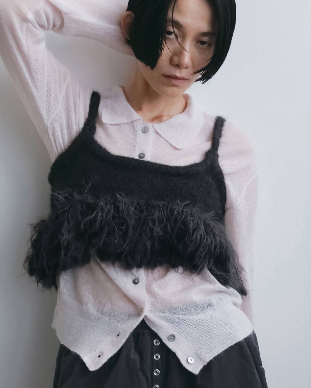 Fringe Bustier Fringe Bustier,フリンジ ビスチェ,62620544,トップス,ビスチェ,ニットビスチェ,ニット,ànuke,アンヌーク,lifes,ライフズ,26fall,26aw