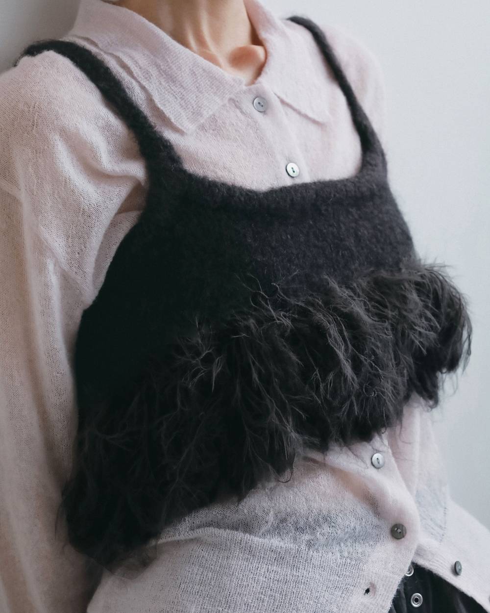 Fringe Bustier Fringe Bustier,フリンジ ビスチェ,62620544,トップス,ビスチェ,ニットビスチェ,ニット,ànuke,アンヌーク,lifes,ライフズ,26fall,26aw