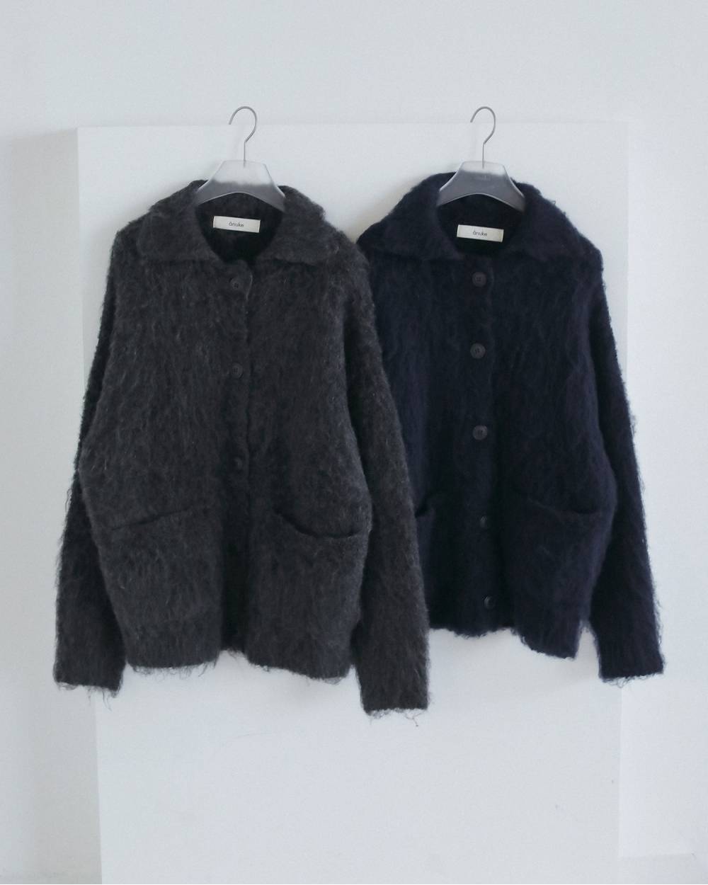Brushed Knit Jacket Brushed Knit Jacket,ブラッシュド ニット ジャケット,62620545,アウター,ニット,ジャケット,ànuke,アンヌーク,lifes,ライフズ,26fall,26aw
