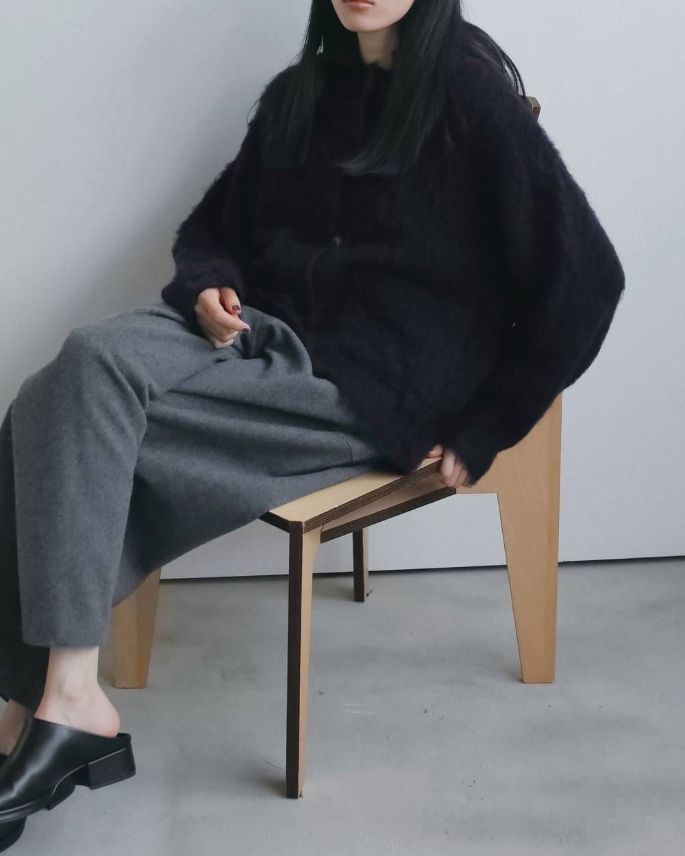 Brushed Knit Jacket Brushed Knit Jacket,ブラッシュド ニット ジャケット,62620545,アウター,ニット,ジャケット,ànuke,アンヌーク,lifes,ライフズ,26fall,26aw