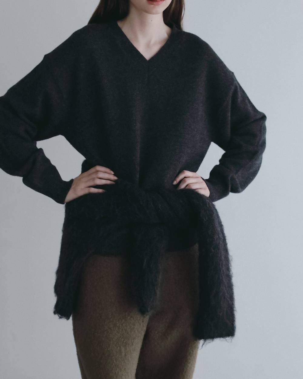 Brushed Knit Jacket Brushed Knit Jacket,ブラッシュド ニット ジャケット,62620545,アウター,ニット,ジャケット,ànuke,アンヌーク,lifes,ライフズ,26fall,26aw
