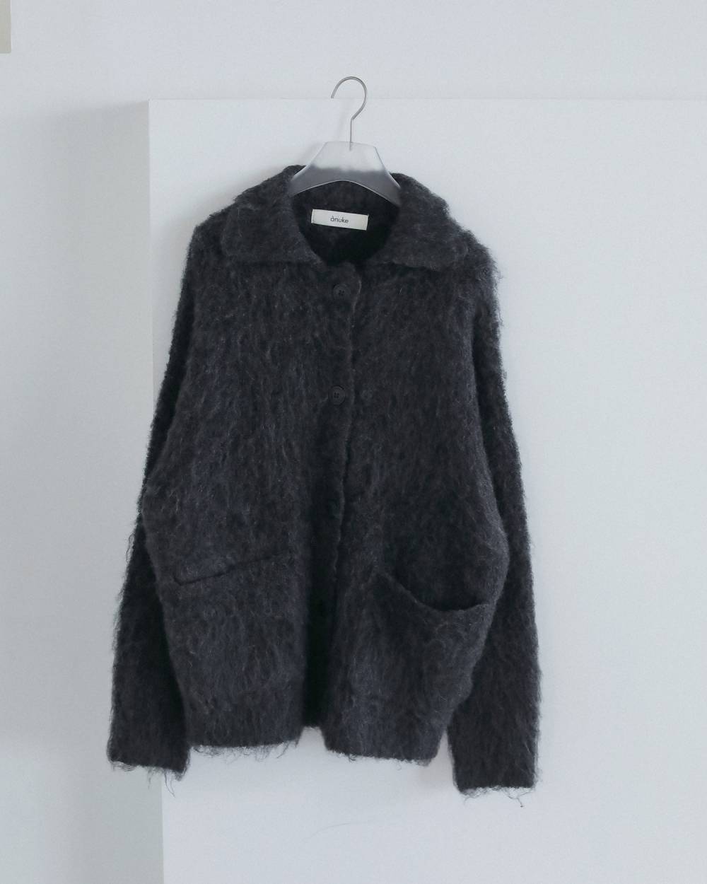 Brushed Knit Jacket Brushed Knit Jacket,ブラッシュド ニット ジャケット,62620545,アウター,ニット,ジャケット,ànuke,アンヌーク,lifes,ライフズ,26fall,26aw