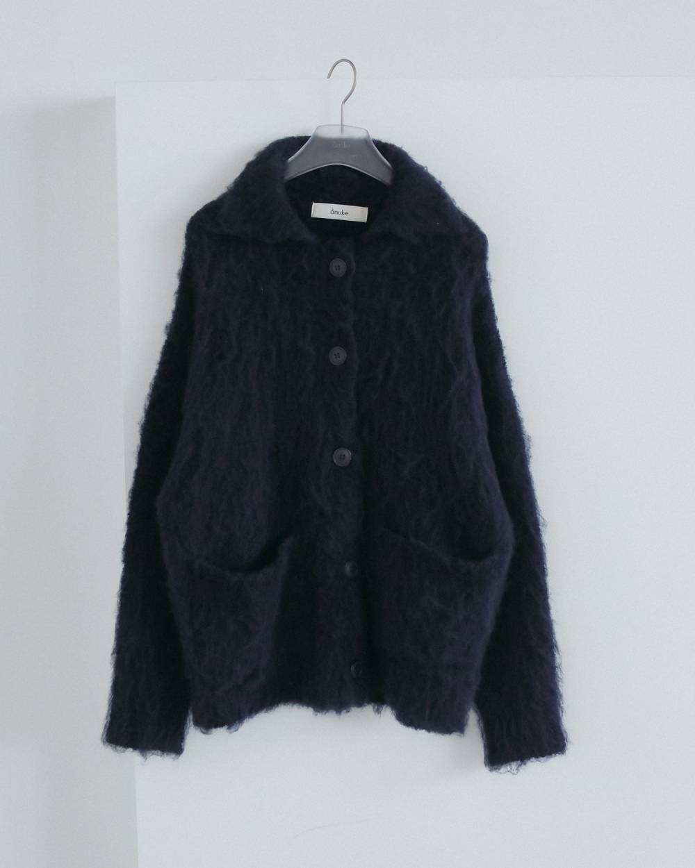 Brushed Knit Jacket Brushed Knit Jacket,ブラッシュド ニット ジャケット,62620545,アウター,ニット,ジャケット,ànuke,アンヌーク,lifes,ライフズ,26fall,26aw