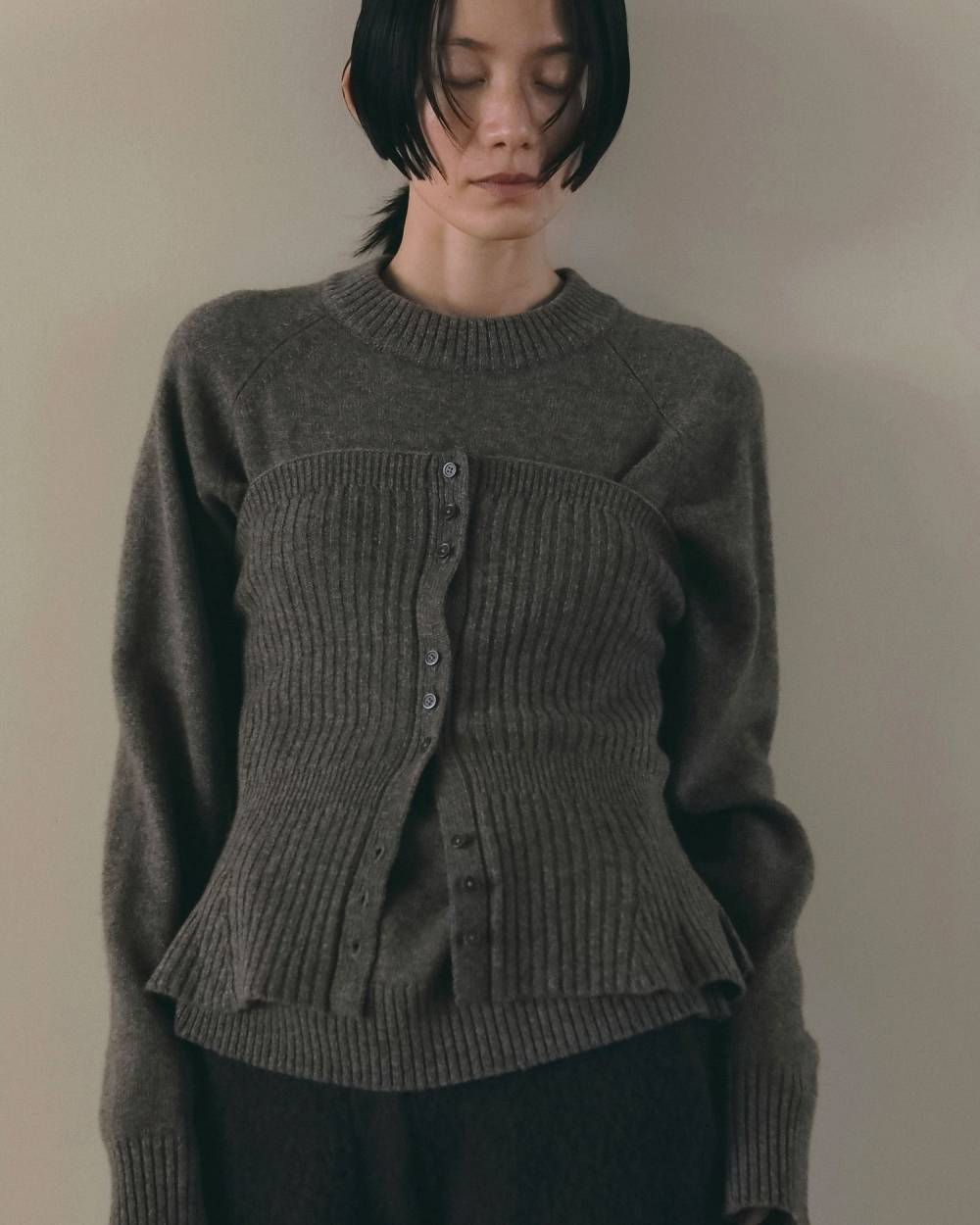 Wool 2way Bustier Wool 2way Bustier,ウール 2WAY ビスチェ,62620546,トップス,ウール,ビスチェ,ànuke,アンヌーク,lifes,ライフズ,26fall,26aw