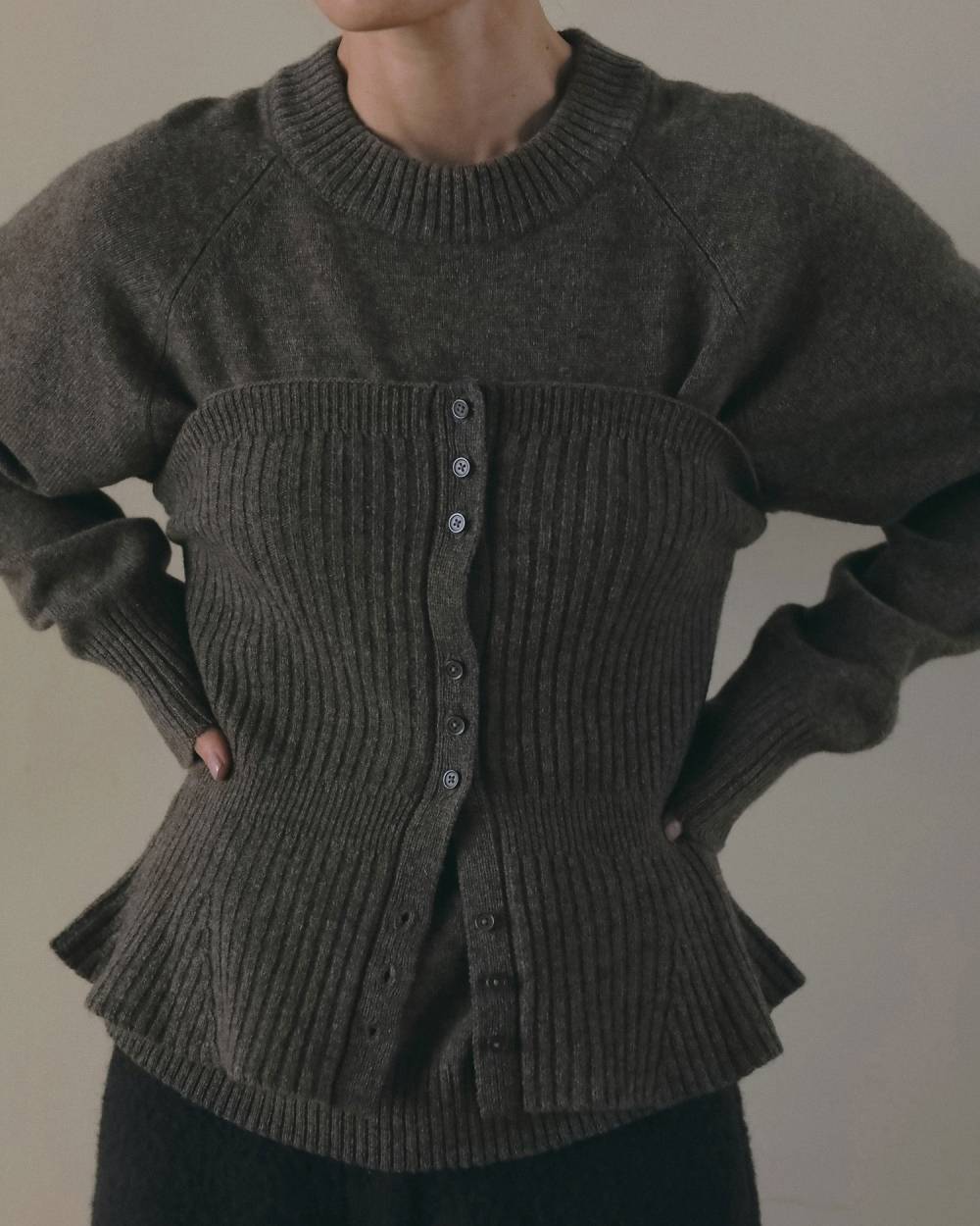 Wool 2way Bustier Wool 2way Bustier,ウール 2WAY ビスチェ,62620546,トップス,ウール,ビスチェ,ànuke,アンヌーク,lifes,ライフズ,26fall,26aw