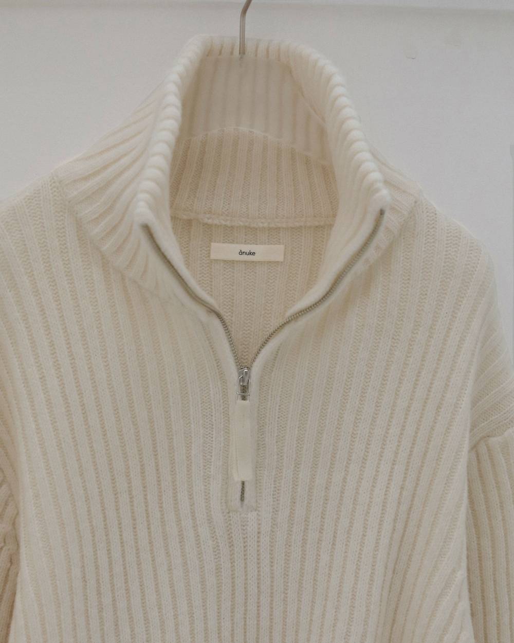 Halfzip Rib Knit Halfzip Rib Knit,ハーフジップ リブニット,62620550,トップス,ニット,ニットトップス,ànuke,アンヌーク,lifes,ライフズ,26fall,26aw
