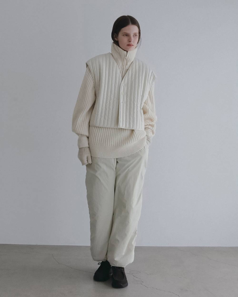 Halfzip Rib Knit Halfzip Rib Knit,ハーフジップ リブニット,62620550,トップス,ニット,ニットトップス,ànuke,アンヌーク,lifes,ライフズ,26fall,26aw