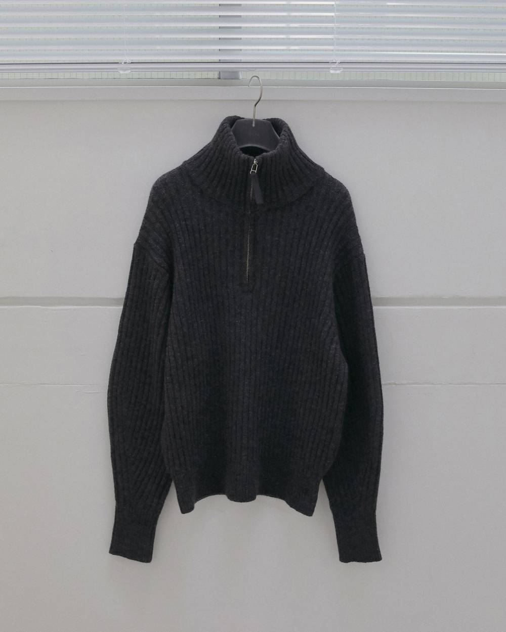 Halfzip Rib Knit Halfzip Rib Knit,ハーフジップ リブニット,62620550,トップス,ニット,ニットトップス,ànuke,アンヌーク,lifes,ライフズ,26fall,26aw