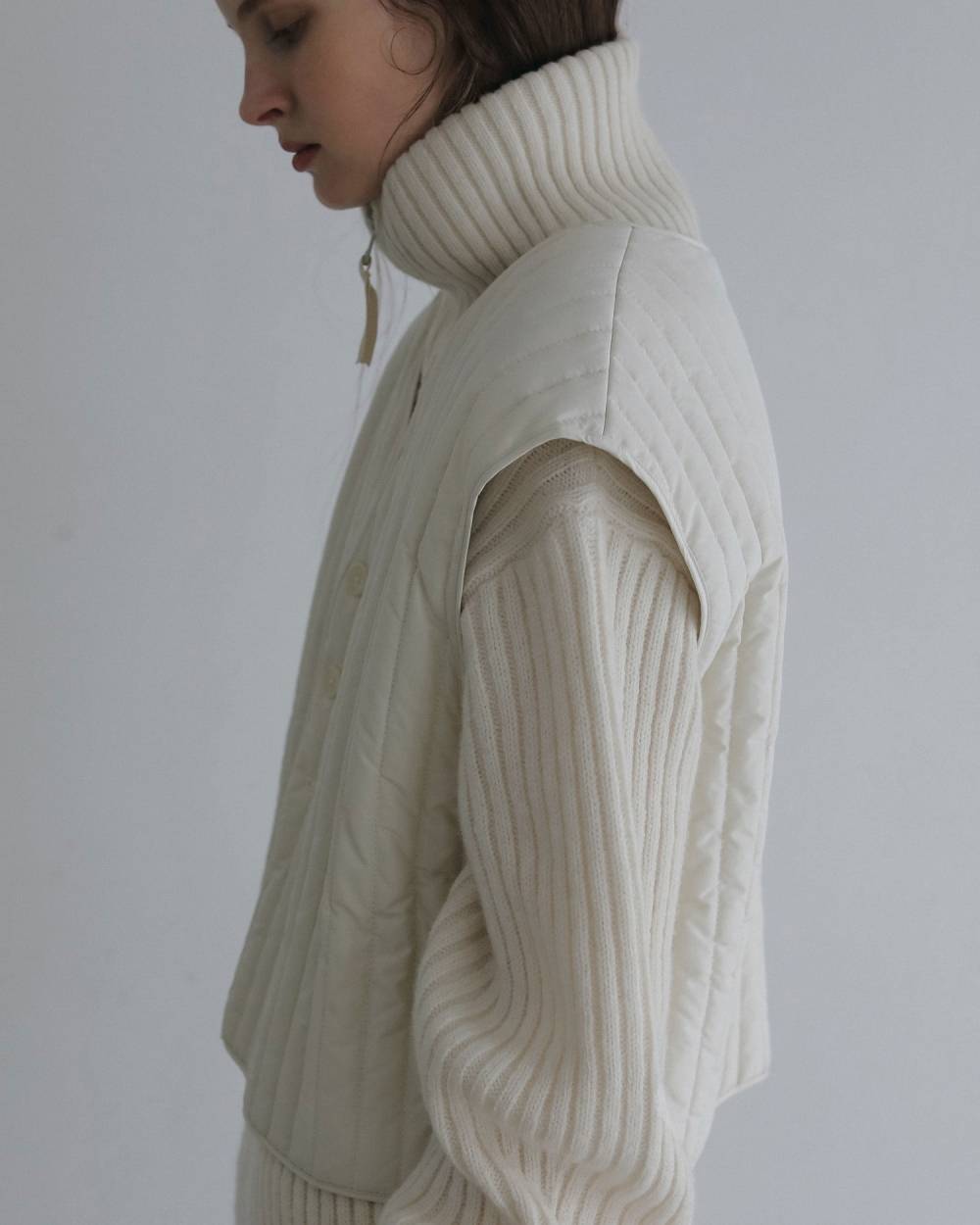 Halfzip Rib Knit Halfzip Rib Knit,ハーフジップ リブニット,62620550,トップス,ニット,ニットトップス,ànuke,アンヌーク,lifes,ライフズ,26fall,26aw