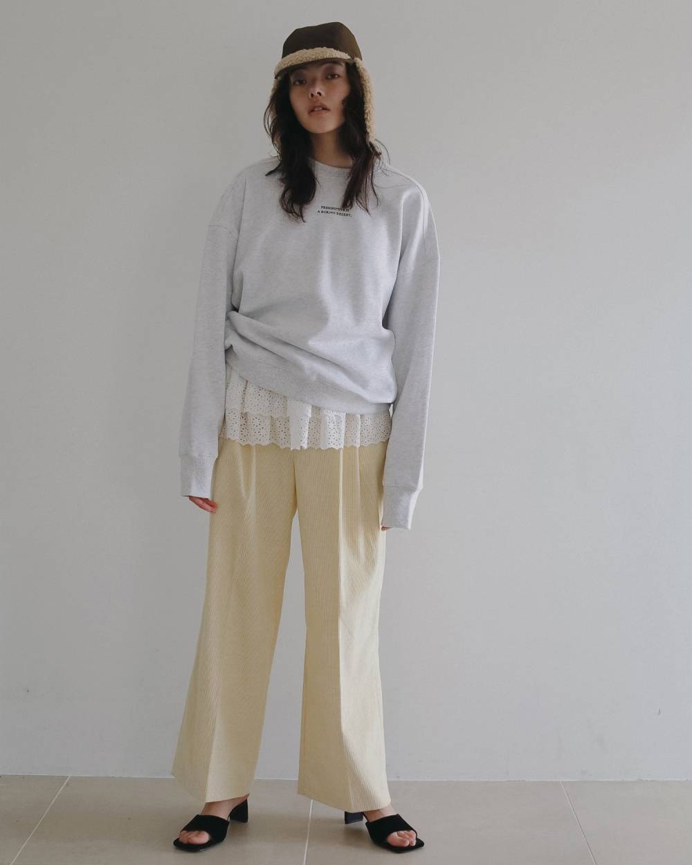 Embroidery Over Sweat Embroidery Over Sweat,エンブロイダリー オーバー スウェット,62620609,トップス,スウェット,ànuke,アンヌーク,lifes,ライフズ,26ss,26fall,26aw