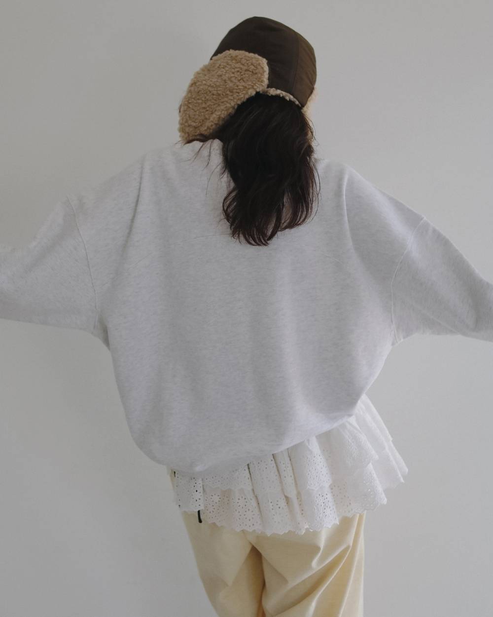 Embroidery Over Sweat Embroidery Over Sweat,エンブロイダリー オーバー スウェット,62620609,トップス,スウェット,ànuke,アンヌーク,lifes,ライフズ,26ss,26fall,26aw