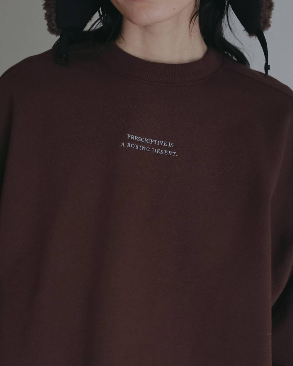 Embroidery Over Sweat Embroidery Over Sweat,エンブロイダリー オーバー スウェット,62620609,トップス,スウェット,ànuke,アンヌーク,lifes,ライフズ,26ss,26fall,26aw
