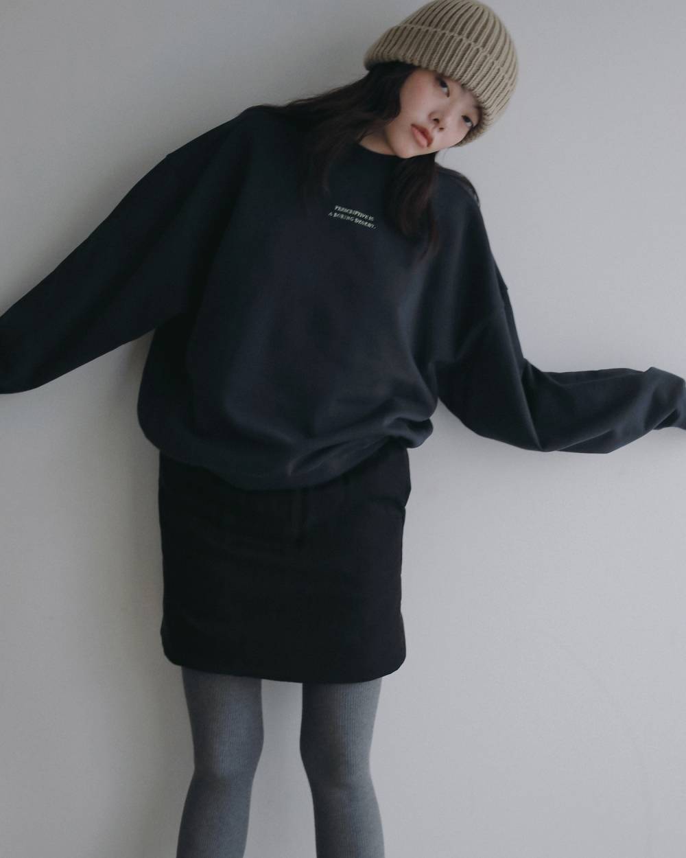 Embroidery Over Sweat Embroidery Over Sweat,エンブロイダリー オーバー スウェット,62620609,トップス,スウェット,ànuke,アンヌーク,lifes,ライフズ,26ss,26fall,26aw
