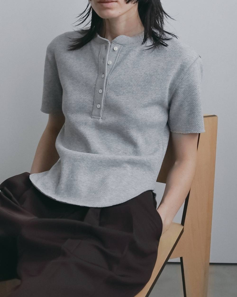 Halfsleeve Henley Tops Halfsleeve Henley Tops,ハーフスリーブ ヘンリー トップス,62620611,トップス,ハーフスリーブ,半袖,カットソー,Tシャツ,ànuke,アンヌーク,lifes,ライフズ,26ss,26fall,26aw