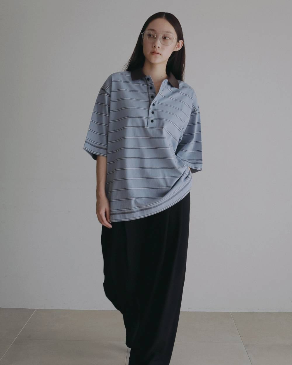 Border Loose Polotops Border Loose Polotops,ボーダー ルーズ ポロトップス,62620613,トップス,ポロトップス,ボーダー,柄,ànuke,アンヌーク,lifes,ライフズ,26ss,26fall,26aw
