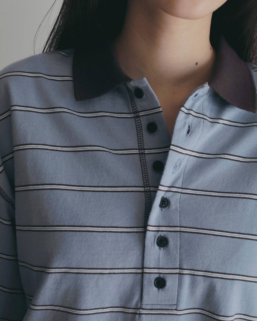 Border Loose Polotops Border Loose Polotops,ボーダー ルーズ ポロトップス,62620613,トップス,ポロトップス,ボーダー,柄,ànuke,アンヌーク,lifes,ライフズ,26ss,26fall,26aw