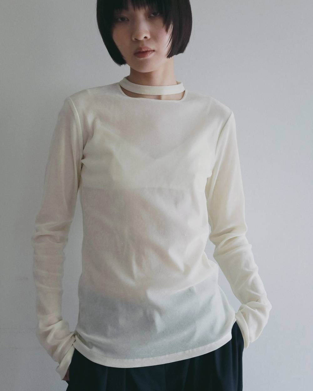 Velour Tie Tops Velour Tie Tops,ベロア タイ トップス,62620615,トップス,コンパクト,カットソー,ànuke,アンヌーク,lifes,ライフズ,26ss,26fall,26aw
